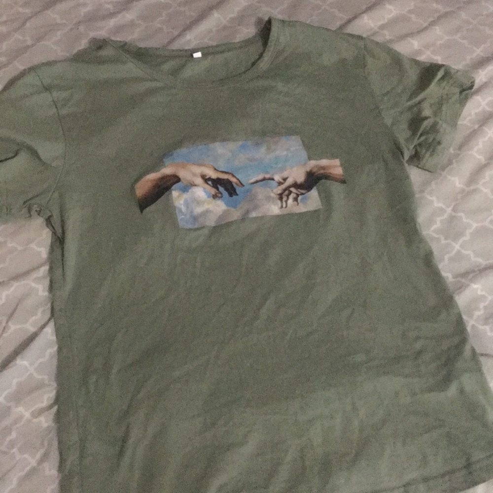 Green graphic tee